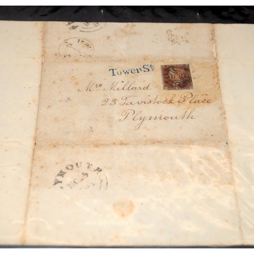 229 - Album of Victorian letters with postmarks dated between 1837 and 1900