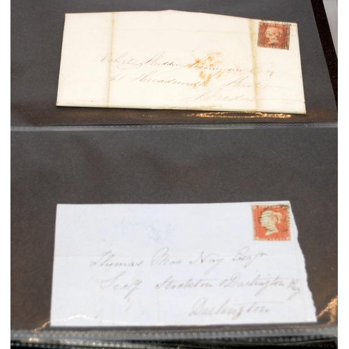 229 - Album of Victorian letters with postmarks dated between 1837 and 1900