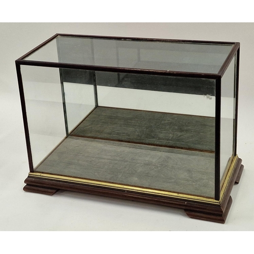 41 - Glass display case in an oblong form ideal for collectors 30x40x20cm