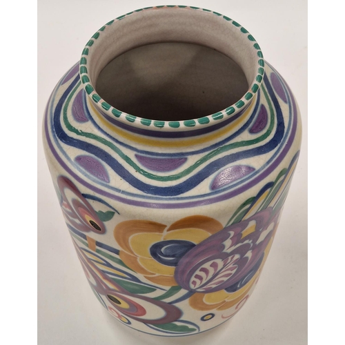 6 - Poole Pottery Carter Stabler Adams large BX pattern vase 10