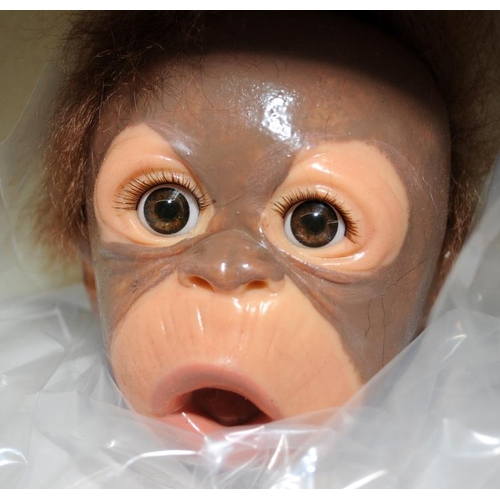 257 - 2 x Ashton Drake lifelike baby Orangutan dolls, Little Umi and Little Risa. Both boxed with certific... 