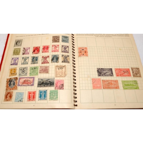 130 - 3 x vintage schoolboy stamp albums, good selection of world stamps. On behalf of Forest Holme charit... 