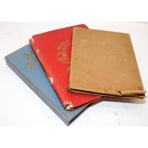 130 - 3 x vintage schoolboy stamp albums, good selection of world stamps. On behalf of Forest Holme charit... 