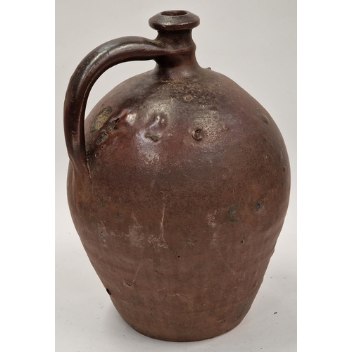 92 - Small Normandy decorative earthenware jug approx 30cm tall.