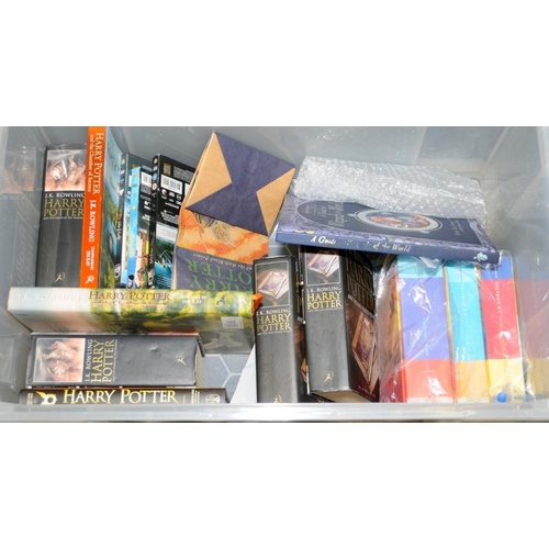 280 - Collection of Harry Potter books many hard back many in dust covers together with boxed unopened blu... 