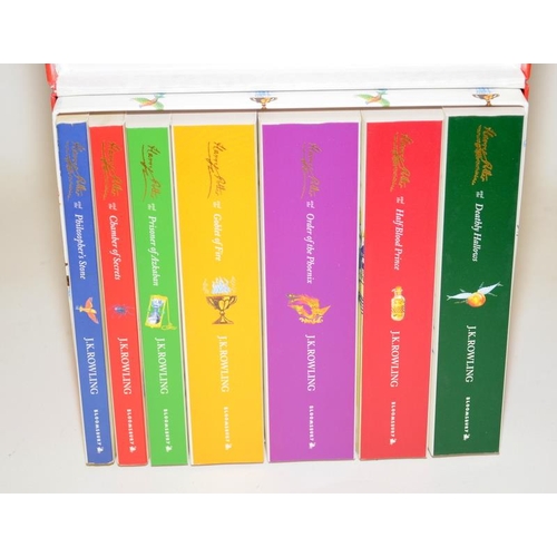 297 - Harry Potter signature collection of books in gift set c/w Harry Potter complete collection on Blu-R... 