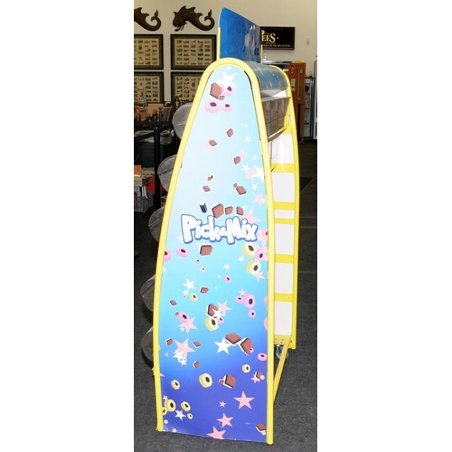 338 - Large freestanding Pick'n'Mix point of sale stand. 174cms tall