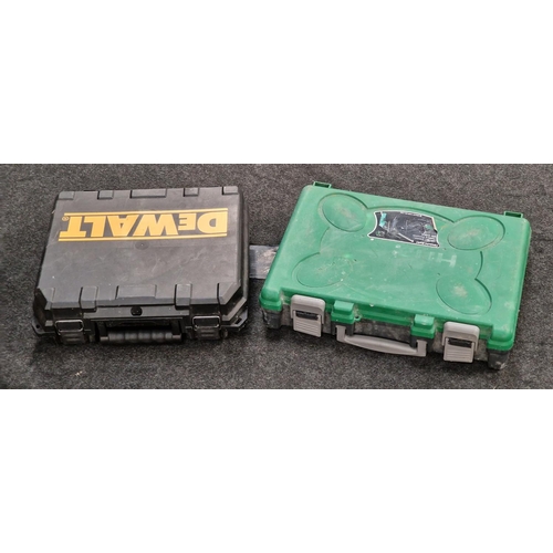 356 - Dewalt jigsaw together with a Hitachi Rotary Hammer drill, both cased (2).