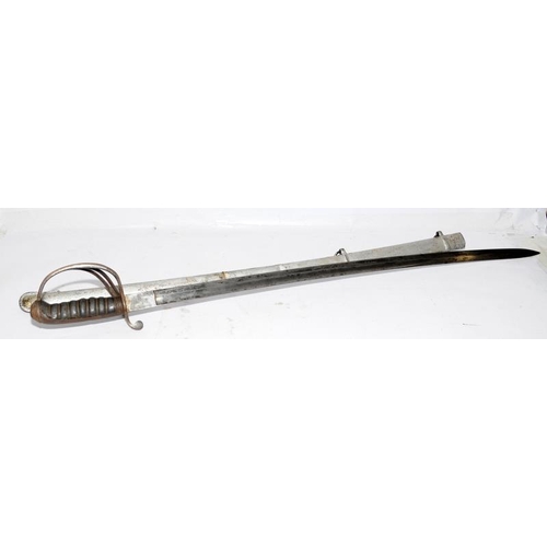 363 - Victorian B21 model Cavalry sword with shagreen handle c/w scabbard