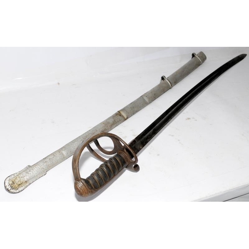 363 - Victorian B21 model Cavalry sword with shagreen handle c/w scabbard