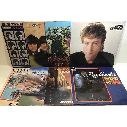 66 - SELECTION OF 8 VINYL LP RECORDS. To include 3 Beatles albums on original Black/Yello Parlophone labe... 