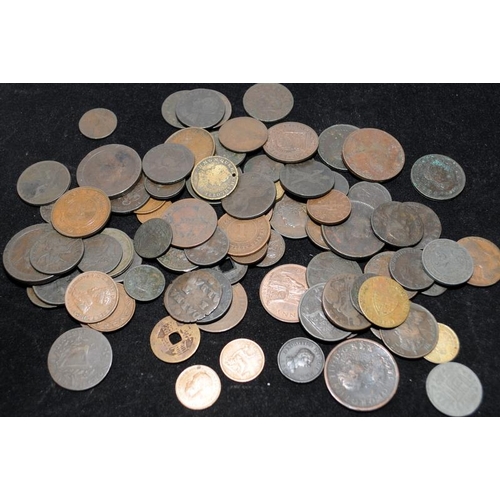 1 - Small bag of old copper coins (1)