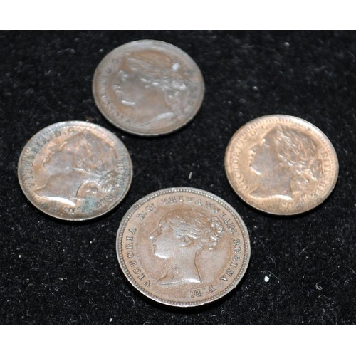 13 - 4 Victorian Half and Third Farthing coins (13)