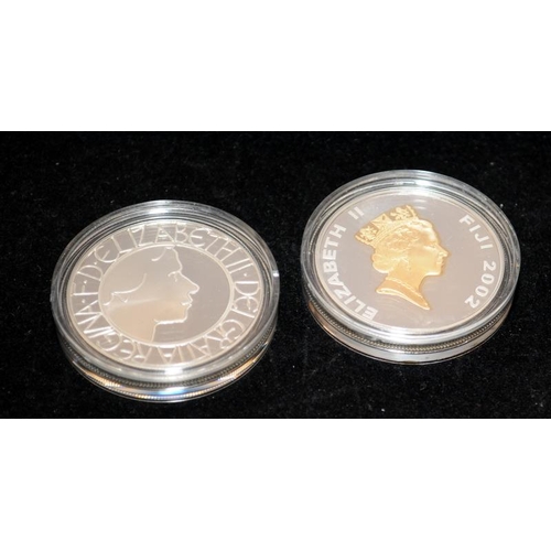 26 - As issued by the Royal Mint: Royal Celebration Silver Proof set of two crowns, with certificate in p... 