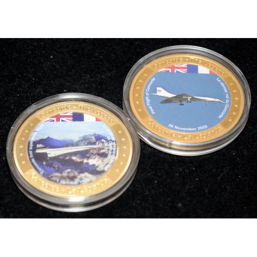 28 - Concorde collectibles to include sterling silver coin FDC commemorating the first commercial flight ... 