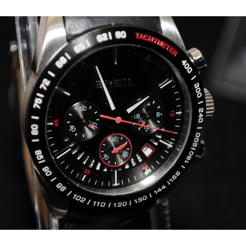 105 - 3 x gents quartz watches to include a Breil Speed One chronograph, a Rotary alarm chronograph and a ... 