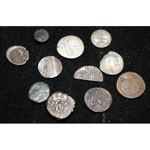 38 - Small collection of ancient coins including possibly Roman and Celtic examples. 11 in lot