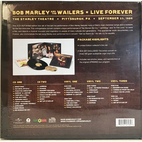 33 - BOB MARLEY & THE WAILERS  LP BOX SET ‘LIVE FOREVER’. This is a factory sealed box set on Island Reco... 