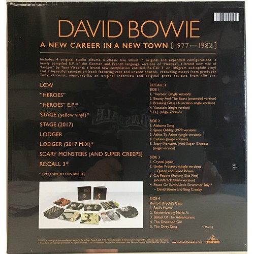 DAVID BOWIE 'A NEW CAREER IN A NEW TOWN (1977-1982)' VINYL LP BOX SET NEW &  SEALED. This 13 disc,