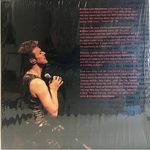 43 - DAVID BOWIE  ‘BRILLIANT LIVE ADVENTURES (1995 1999)’ LP VINYL BOX SET. Brand new and sealed Complete... 