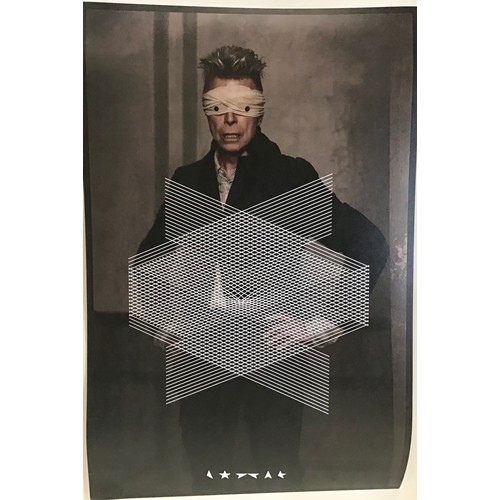 26 - DAVID BOWIE ‘BLACKSTAR’ 180G CLEAR VINYL SEALED & SET OF 3 LITHO GRAPHIC PRINTS. This clear coloured... 