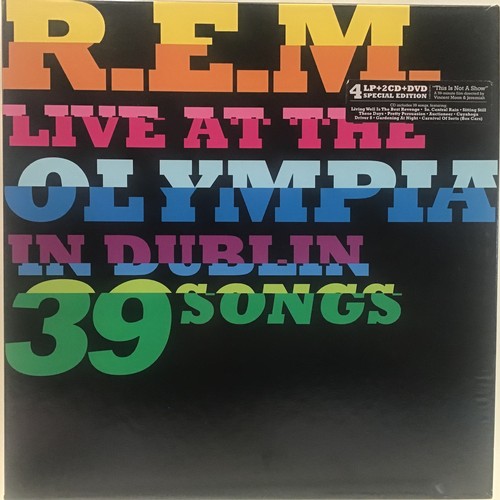 18 - REM ‘LIVE AT THE OLYMPIA IN DUBLIN 39 SONGS’ LP VINYL RECORD BOX SET. 2009 Release on Warner Brother... 