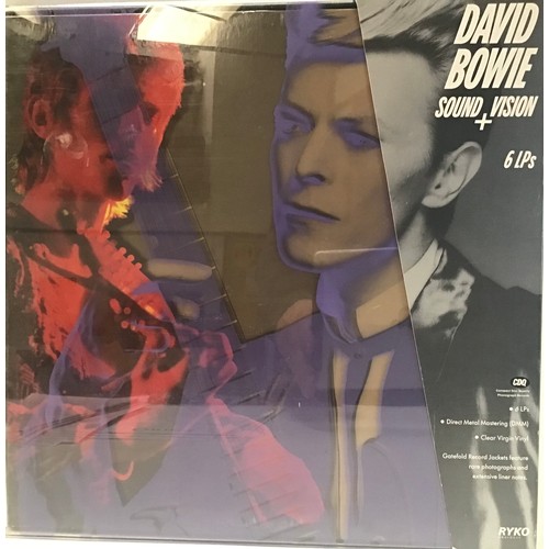 68 - DAVID BOWIE ‘SOUND + VISION’ 6 LP CLEAR VINYL BOX SET. This set is the original 1989 Rykodisc editio... 