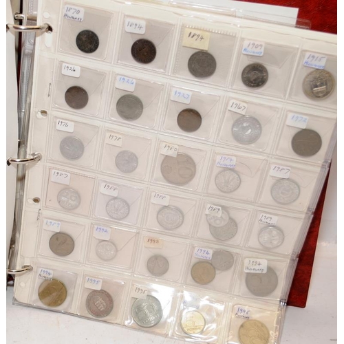 50 - Folder containing a large quantity of World coins. Alphabetically presented from Guatamala through t... 