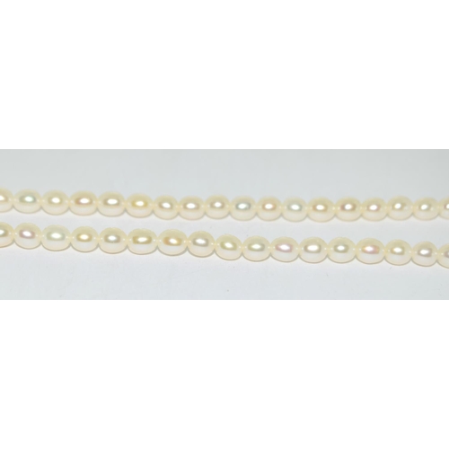 287 - 9ct gold and Chinese Freshwater Cultured  Pearl necklace