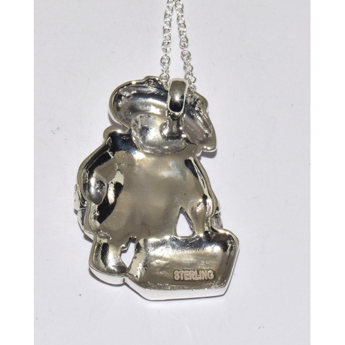 120 - A Silver Paddington Bear Pendant Necklace