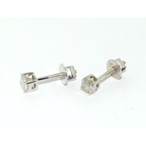 354 - 18ct white gold Diamond ear studs each being approx 0.20ct total approx 0.4ct