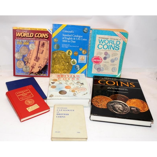 56 - Collection of reference books relating to GB and World coins. 8 in lot