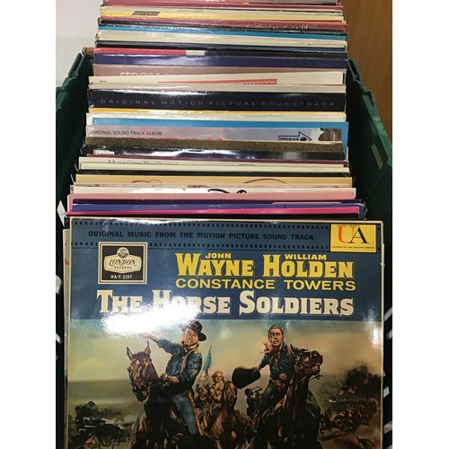 69 - LARGE COLLECTION OF VARIOUS FILM SOUNDTRACK LP RECORDS. This collection features many albums and inc... 