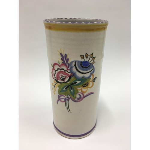 25 - Poole Pottery Carter Stabler Adams shape 206 FT pattern vase decorated by Dorothy James 8.75