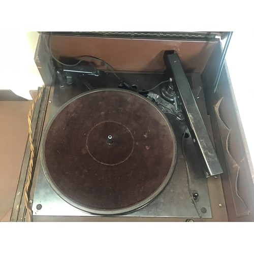 563 - VINTAGE RADIO / RECORD PLAYER. A Rare Libertyphone Automatic Record Changer And Wireless Portable Se... 