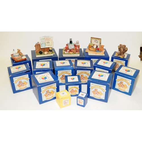 33 - Large collection of Peter Fagan colour boxed miniature teddy bears mixed sizes in original boxes (59... 