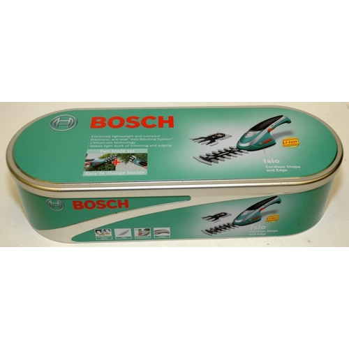 72 - Bosch Isio cordless shape and edge garden trimmer. offered boxed and in unused condition