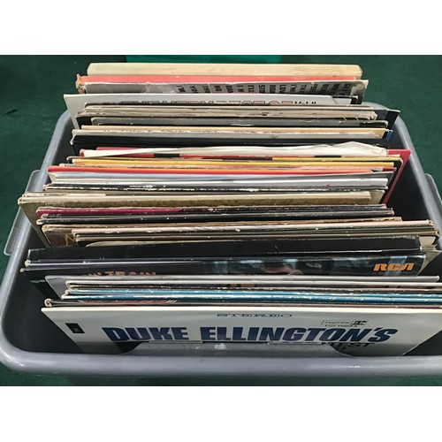 53 - Box of various vinyl lp records. Mainly easy listening etc. various conditions.