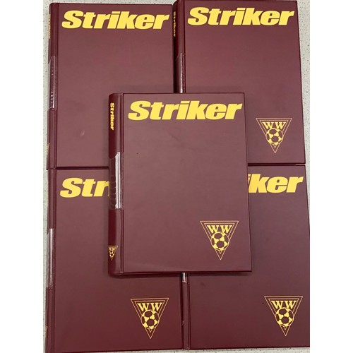 94 - 5 albums containing various Striker magazines.