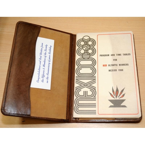 93 - Interesting collection of items relating to Mexico 1968 Olympics. All items relate to a competitor n... 