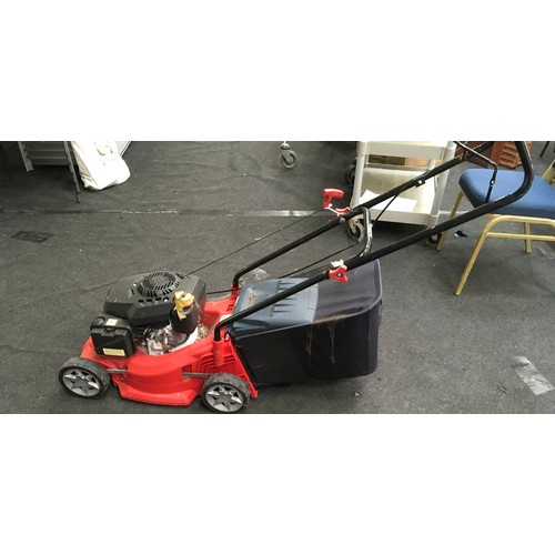 87 - Sovereign petrol driven lawn mower with grass collecting box