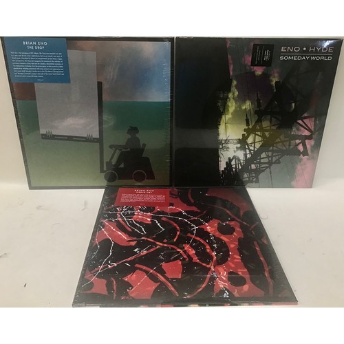 101 - BRIAN ENO LP VINYL RECORDS X 3. Titles here are - Nerve Net - The Drop and Someday World. All record... 
