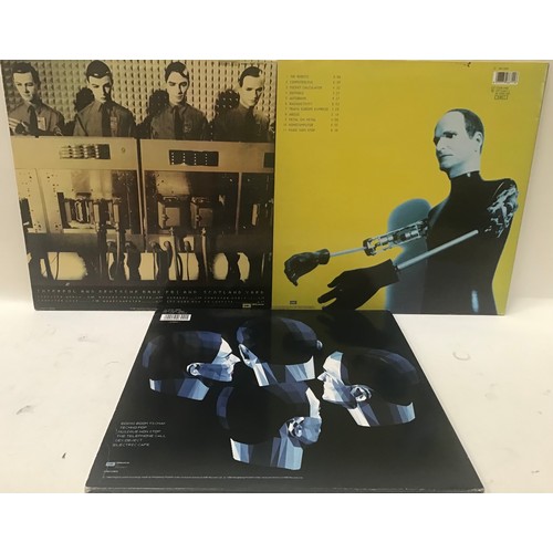 61 - SELECTION OF 3 KRAFTWERK VINYL LP RECORDS. Titles are - Computer Love - Electric Cafe - The Mix. All... 