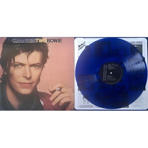 281 - DAVID BOWIE ‘CHANGES TWO BOWIE’ VINYL LP IN BLUE PRESSING. This is a 2018 Blue Vinyl Reissue on Parl... 