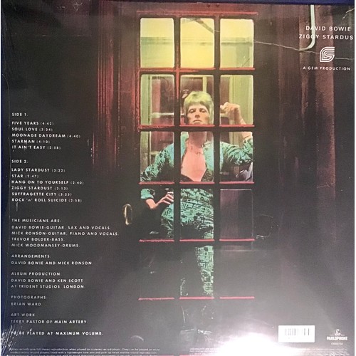 301 - DAVID BOWIE - ZIGGY STARDUST - NEW & SEALED LTD GOLD VINYL LP  ‘The Rise And Fall Of Ziggy Stardust ... 