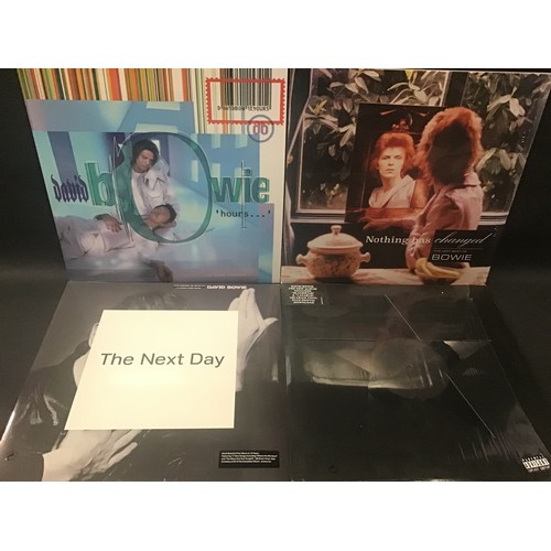 64 - DAVID BOWIE SELECTION OF 4 VINYL LP RECORDS. This collection includes copies of - Blackstar (Ex) - H... 