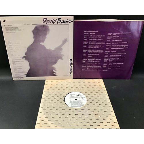 63 - DAVID BOWIE PROMO INTERVIEW LP ‘SCARY MONSTERS’. USA Interview LP Promo RCA record DJL1-38401980 Fou... 