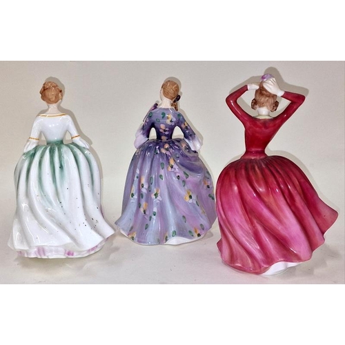 30 - Royal Doulton vintage figurines  Katrina HN2327, Nicola HN2839, Alison HN 3264