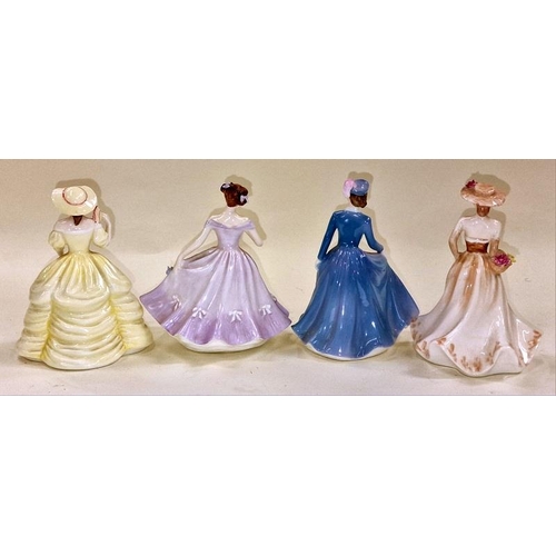 57 - Coalport medium  lady figurines Catriona, Cassie, Meryl, and Ann