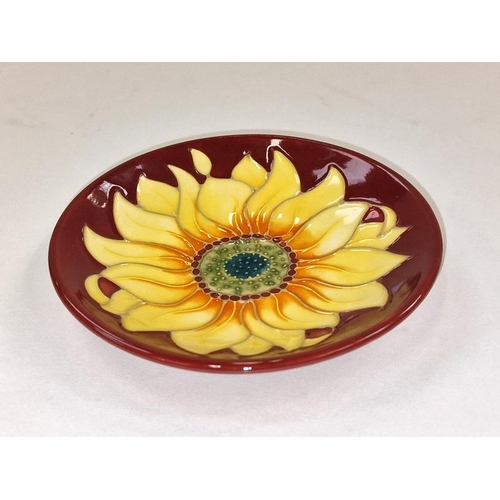 81 - Moorcroft Inca pattern Sun Flower pin dish